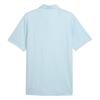 Puma Gents Cloudspun Mono Check Polo Shirt White Glow - Team Light Blue
