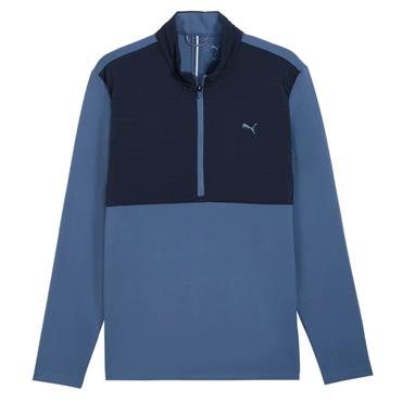 Puma Gents Cloudspun Tech Hybrid ½ Zip Jacket Deep Navy
