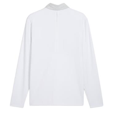Puma Gents Cloudspun Tech Hybrid ½ Zip Jacket White Glow - Platino Grey