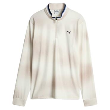 Puma Gents Cloudspun Tech Coastal Claret ¼ ZIp Jacket Birch