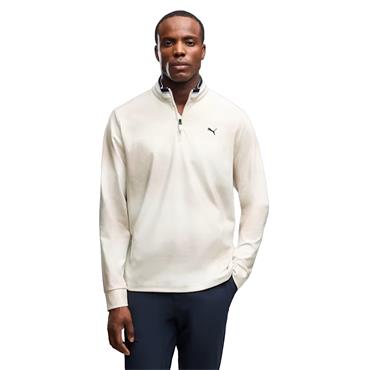 Puma Gents Cloudspun Tech Coastal Claret ¼ ZIp Jacket Birch
