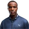 Puma Gents Cloudspun Tech Coastal Claret ¼ ZIp Jacket Deep Navy