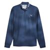 Puma Gents Cloudspun Tech Coastal Claret ¼ ZIp Jacket Deep Navy