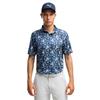 Puma Gents Cloudspun Coastal Claret Polo Shirt Deep Navy