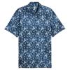Puma Gents Cloudspun Coastal Claret Polo Shirt Deep Navy
