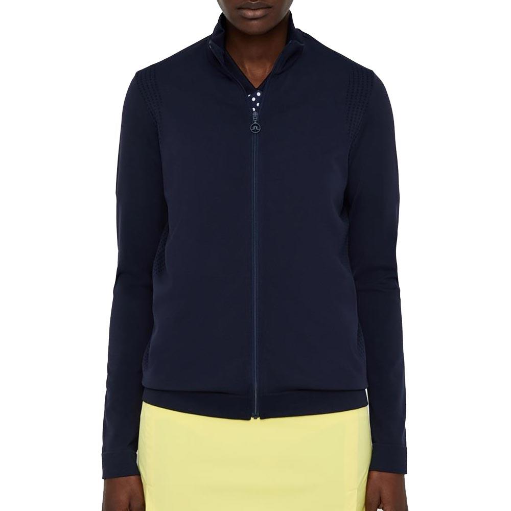 J.Lindeberg Ladies Gamon Seamless Midlayer Navy Golf Store