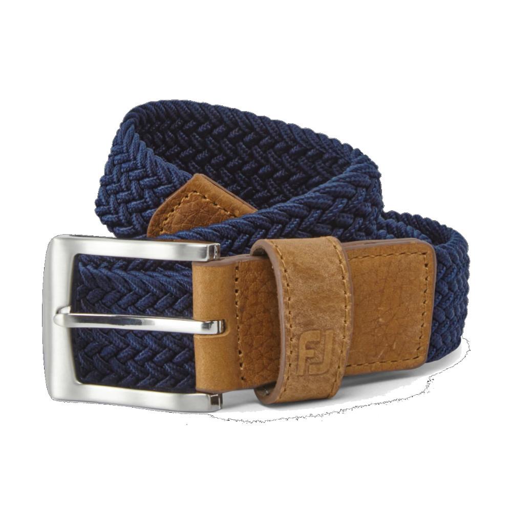 FootJoy Gents Braided Belt Navy Golf Store