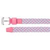 FootJoy Ladies Braided Belt Pink Lemonade - White - Skyway