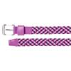FootJoy Ladies Braided Belt Black - White - Berry