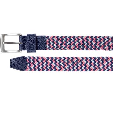 FootJoy Gents Braided Belt Black - Pink Pop