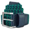 FootJoy Gents Braided Belt Navy - Field Green