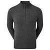 FootJoy Gents Wool Blend ½ Zip Lined Sweater Heather Charcoal