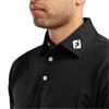 FootJoy Gents Stretch Pique Solid Polo Shirt Black