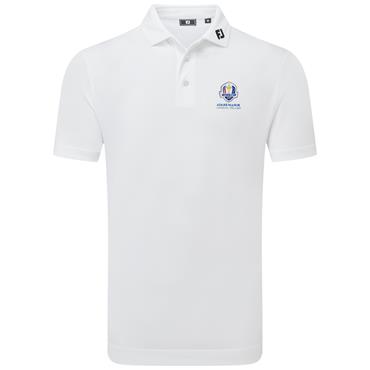 FootJoy Gents Stretch Pique Solid 2027 Ryder Cup Polo Shirt White
