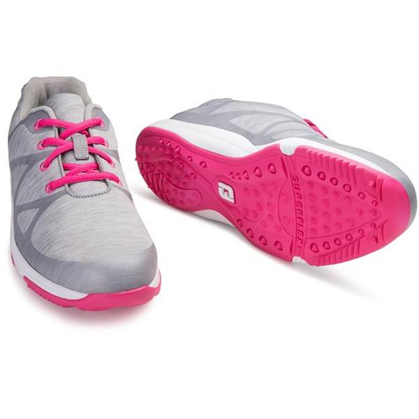 FootJoy Ladies Leisure Golf Shoes Wide Fit Light Grey Golf Store