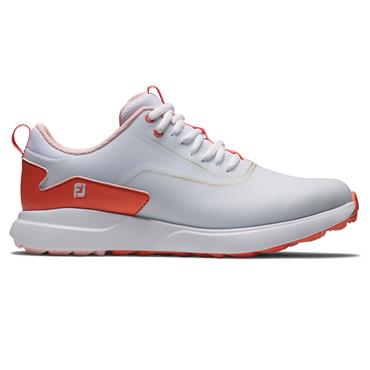 FootJoy Ladies Performa Shoes White - White - Coral