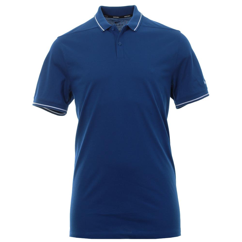 Nike Gents DriFit Polo Shirt Gym Blue Golf Store