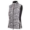 Green Lamb Giselle Quilted Gilet Snakeskin Black