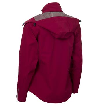 Green Lamb Ladies Kristelle Waterproof Jacket With Packable Hood Deep Beetroot