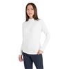 Green Lamb Ladies Meredith Spot Zip Neck Top White