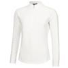 Green Lamb Ladies Meredith Spot Zip Neck Top White