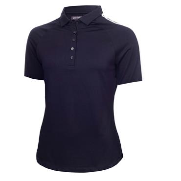 Green Lamb Ladies Ariel Polo Shirt Navy - White