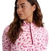 Green Lamb Ladies Elena Printed Long Sleeve ½ Zip Sonic Print