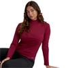 Green Lamb Ladies Elizabeth Jacquard ½ Zip Deep Beet