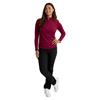 Green Lamb Ladies Elizabeth Jacquard ½ Zip Deep Beet