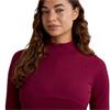 Green Lamb Ladies Elizabeth Jacquard ½ Zip Deep Beet
