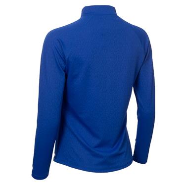 Green Lamb Ladies Elizabeth Jacquard ½ Zip Electric Blue