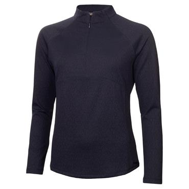Green Lamb Ladies Elizabeth Jacquard ½ Zip Navy
