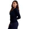 Green Lamb Ladies Ember V Neck Cable Sweater Navy