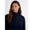 Green Lamb Ladies Elsa Windstopper Spot Cardigan Navy
