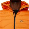 J.Lindeberg Gents Cliff Light Down Hooded Jacket Persimmon Orange (I064)