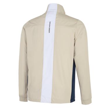 Galvin Green Gents Lloyd Windproof Jacket Sand - Navy - White