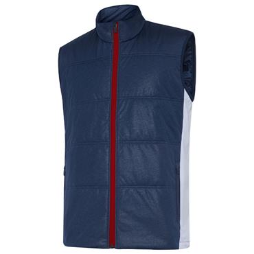 Galvin Green Gents Lennox Vest Navy - White - Red