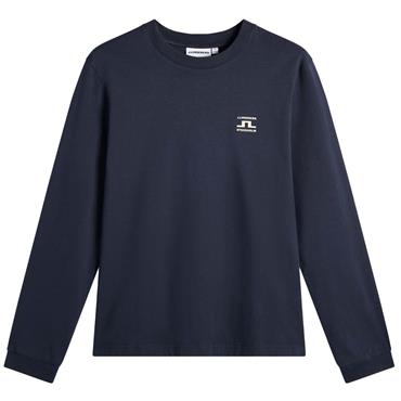 J.Lindeberg Gents Parcie Longsleeve Tee Navy (6855)
