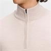 J.Lindeberg Gents Kiyan ¼ Zip Sweat Brindle Moonbeam Melange (C118)