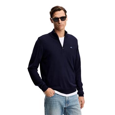 J.Lindeberg Gents Kiyan Quarter Zip Sweater JL Navy (6855)