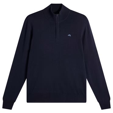 J.Lindeberg Gents Kiyan Quarter Zip Sweater JL Navy (6855)