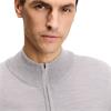 J.Lindeberg Gents Kiyan Quarter Zip Sweater Light Grey Melange (U199)