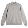 J.Lindeberg Gents Kiyan Quarter Zip Sweater Light Grey Melange (U199)