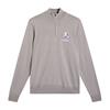 J.Lindeberg Gents Ryder Cup 2027 Kiyan Knit Sweater Light Grey - Melange U199