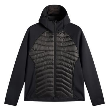 J.Lindeberg Gents Heyden Quilt Hybrid Hood Black (9999)