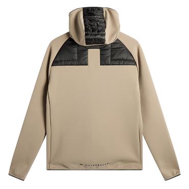 J.Lindeberg Gents Heyden Quilt Hybrid Hood Brindle (U144)