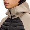 J.Lindeberg Gents Heyden Quilt Hybrid Hood Brindle (U144)