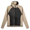 J.Lindeberg Gents Heyden Quilt Hybrid Hood Brindle (U144)