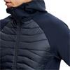 J.Lindeberg Gents Heyden Quilt Hybrid Hood Navy (6855)