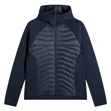J.Lindeberg Gents Heyden Quilt Hybrid Hood Navy (6855)